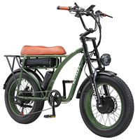 KETELES KF8 electric bicycle 1000W--2000W Dual Motor 48V 23AH lithium battery  20 inch adult Mountain off-road E-Bike