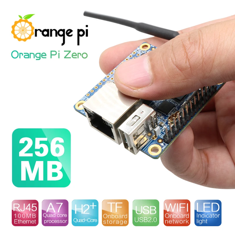 Orange Pi Zero H2+ Quad Core Open-Source 256MB