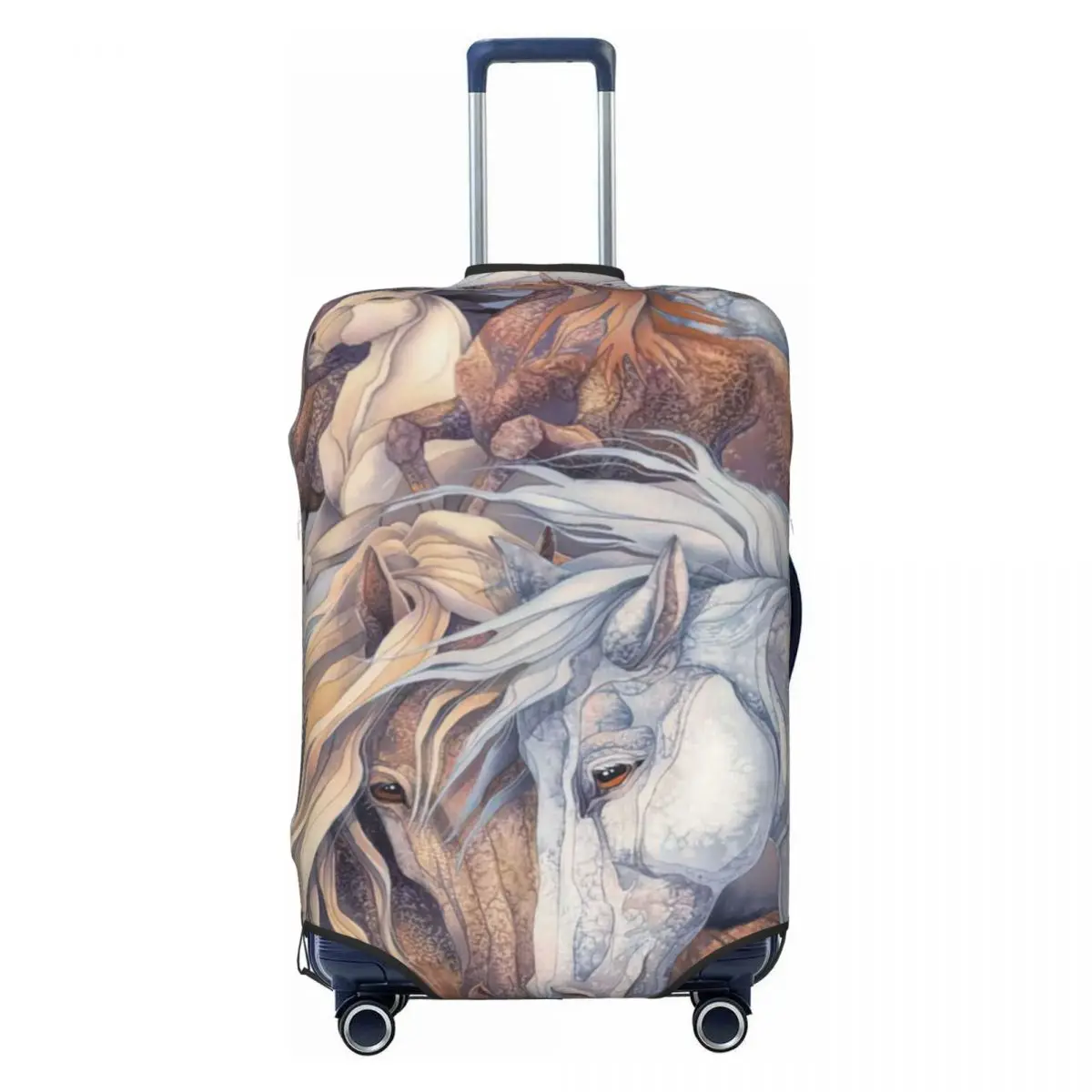 Horses Print Luggage Protective Dust Covers Elastic Waterproof 18-32inch Suitcase Cover Travel Accessories