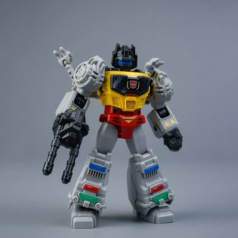 [Op voorraad] Blokees Transformers Galaxy-versie Phase 2 Grimlock, Starscream, Infern, Mixmaster en Longhaul 10 cm montagespeelgoed