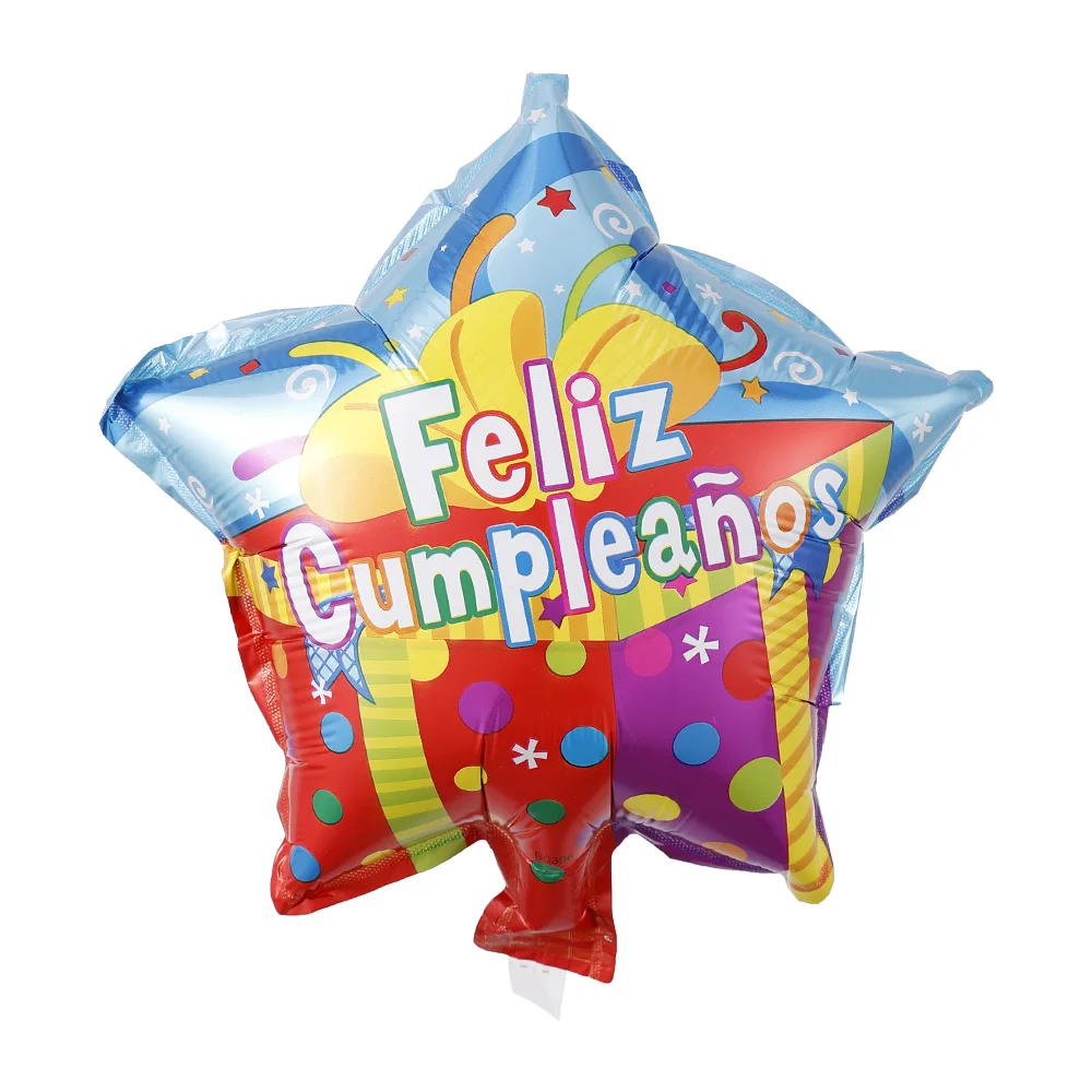 10pcs 10inch Spanish Happy Birthday Foil Balloons Feliz Cumpleanos Te Quiero Air Baloes Event Party Decorations Air Golobs