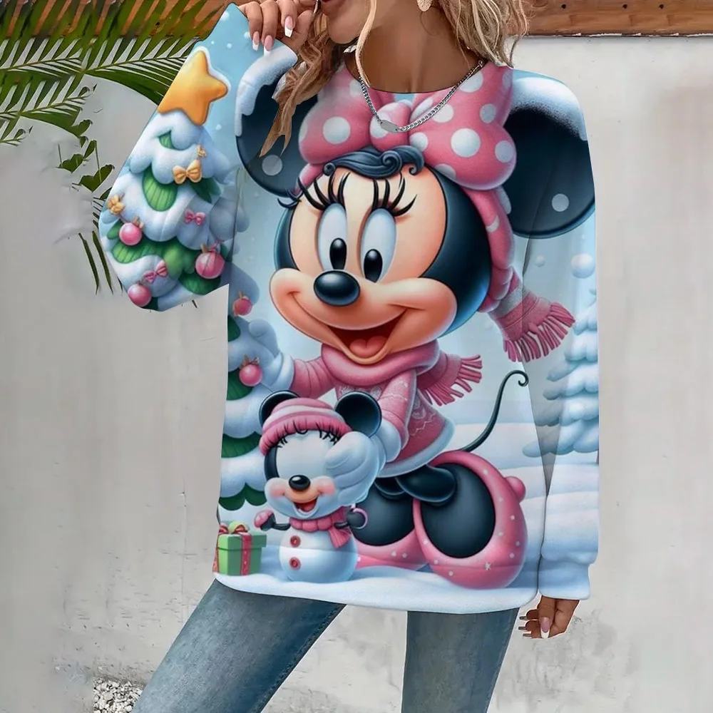 

Disney Mickey And Minnie Christmas Sweatshirt Christmas Snow Sweatshirt Winter Disney Disney Minnie Head Sweatshirt.