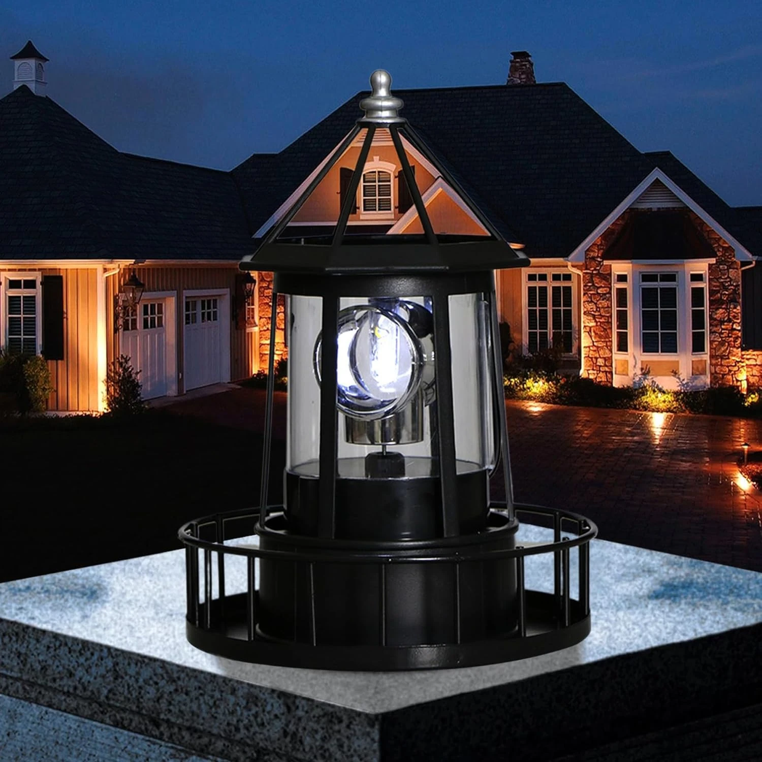 

perfect for relaxing or entertaining guests. This beautiful and durable lighthouse is a must-have addition to any garden or pati