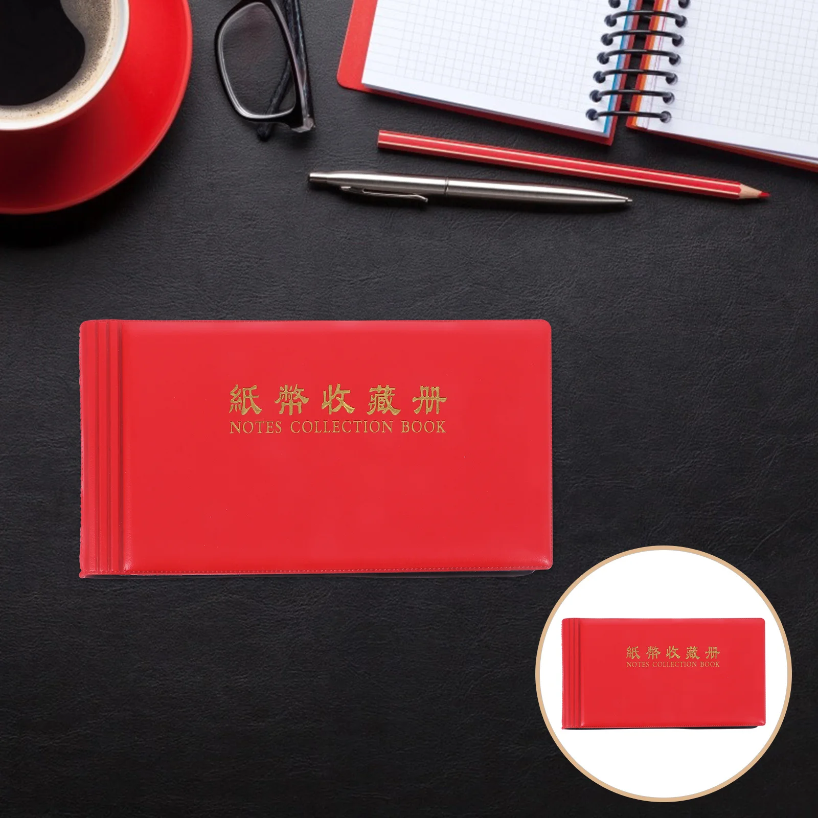 30 Pages Paper Money Storage Book PVC Collecting Holder for Banknote Collection Album Portable Organizer with Multiple Pockets