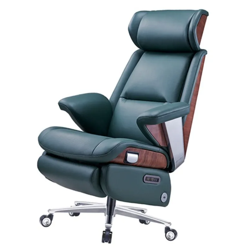 

High-tech Electric Leather Executive Chair Equipped with Six-button Hand Control Massage Ventilation Airbag Function