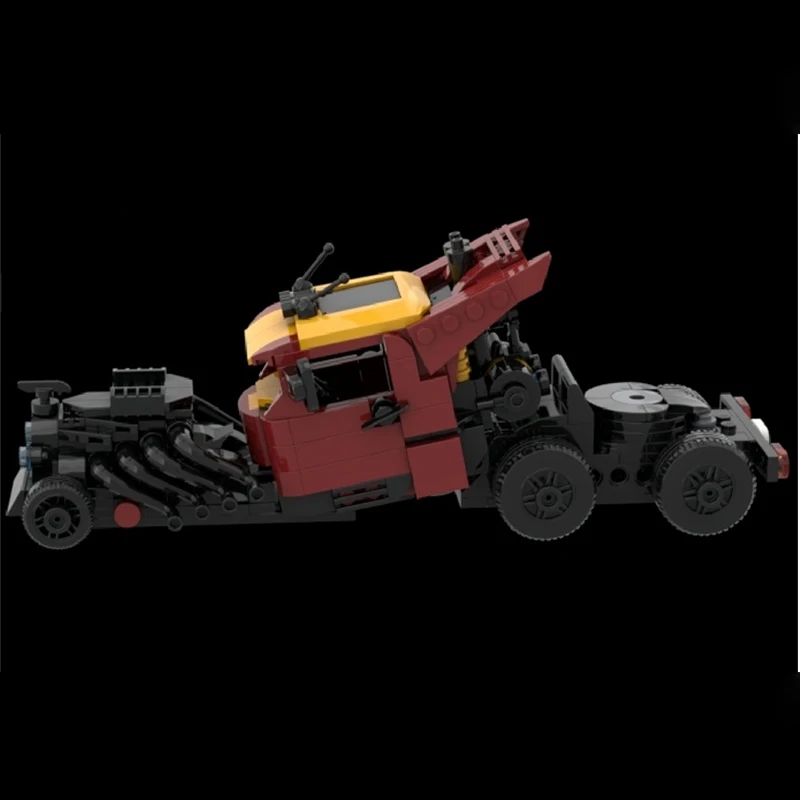 413ピース MOC ホットリムトラック 組み立てブロック クリスマスギフト おもちゃ 気性と集中力を養う 模様認識