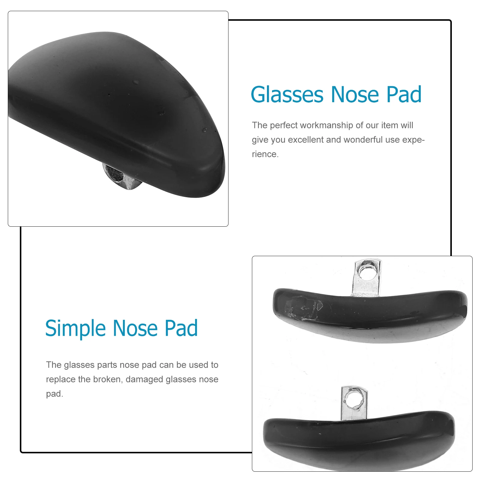

6 Pcs Anti Nose Pad Glasses Replacement Parts Non Eyeglasses Accessories Imitation Jade Simple for Sunglasses