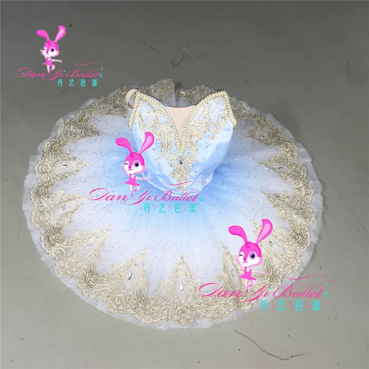 Danyi Dance Rabbit simple Adult Children simple Silver Fairy Blue Bird Ballet tutu disk skirt Competition costume