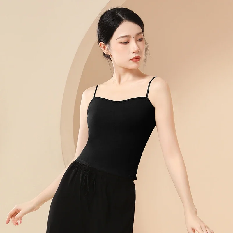 大人のバレエキャミソール下着伸縮性ダンストップス女性用クラシック体操練習着