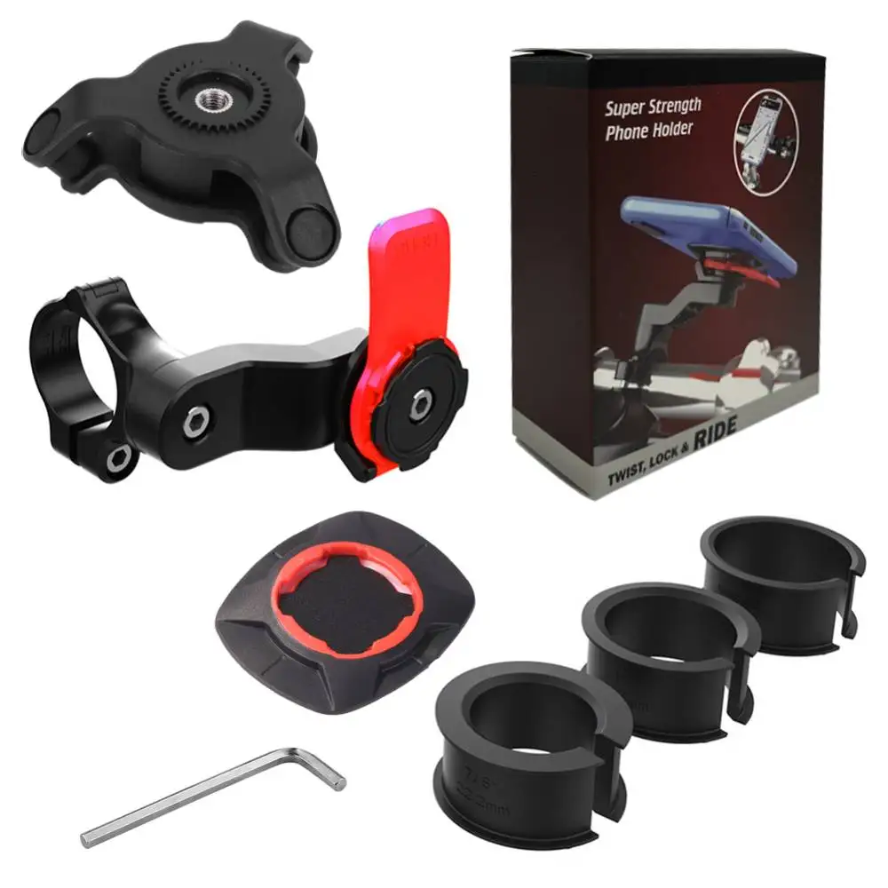 Motorfiets Telefoonhouder Telefoonbeugel Trillingsdemper Fietsstuur Navigatie Ondersteuning voor 4,7-7,2'' telefoon