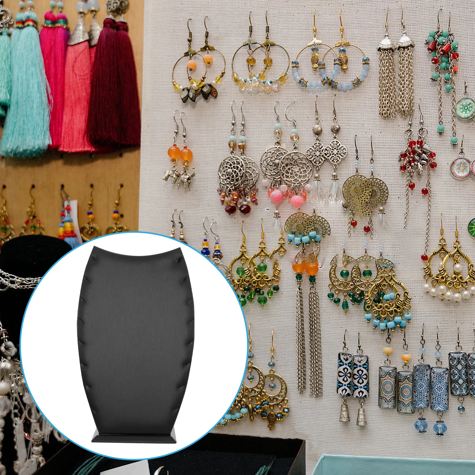 

Adjustable Necklace Holder Jewelry Display Modern Organizer Desktop Storage Rack Vintage Stand For Women Display Stand For