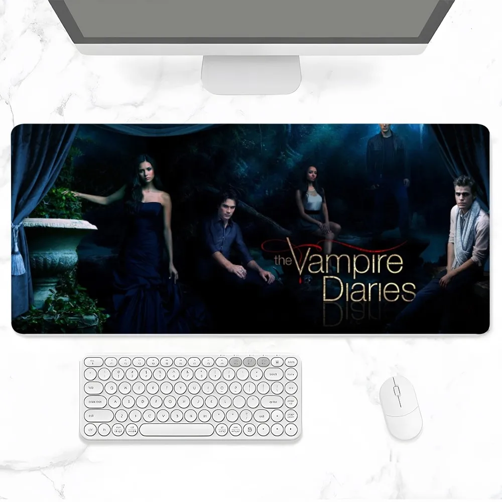 The Vampire Diaries Mouse Pad Gamer Pc Gaming Accessories Rubber Mat XXL Deskmat Mats Keyboard Cabinet Mause Laptops