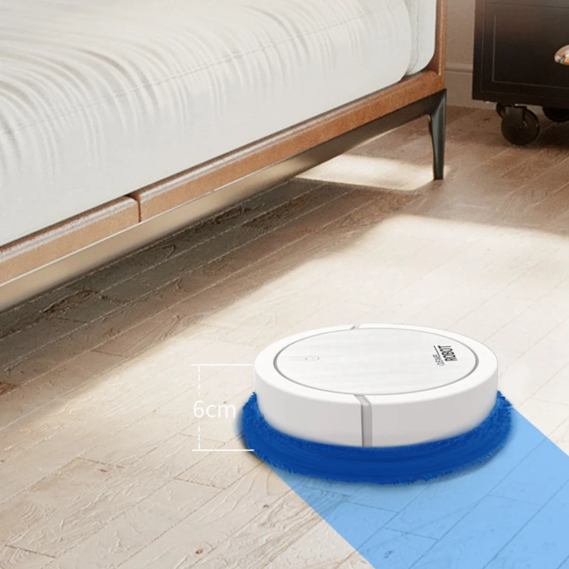 New Intelligent Robot Sweeper Wet And Dry Mopping Hands-free Multifunctional Ultra-thin Robots Rechargeable Home Cleaner Tools