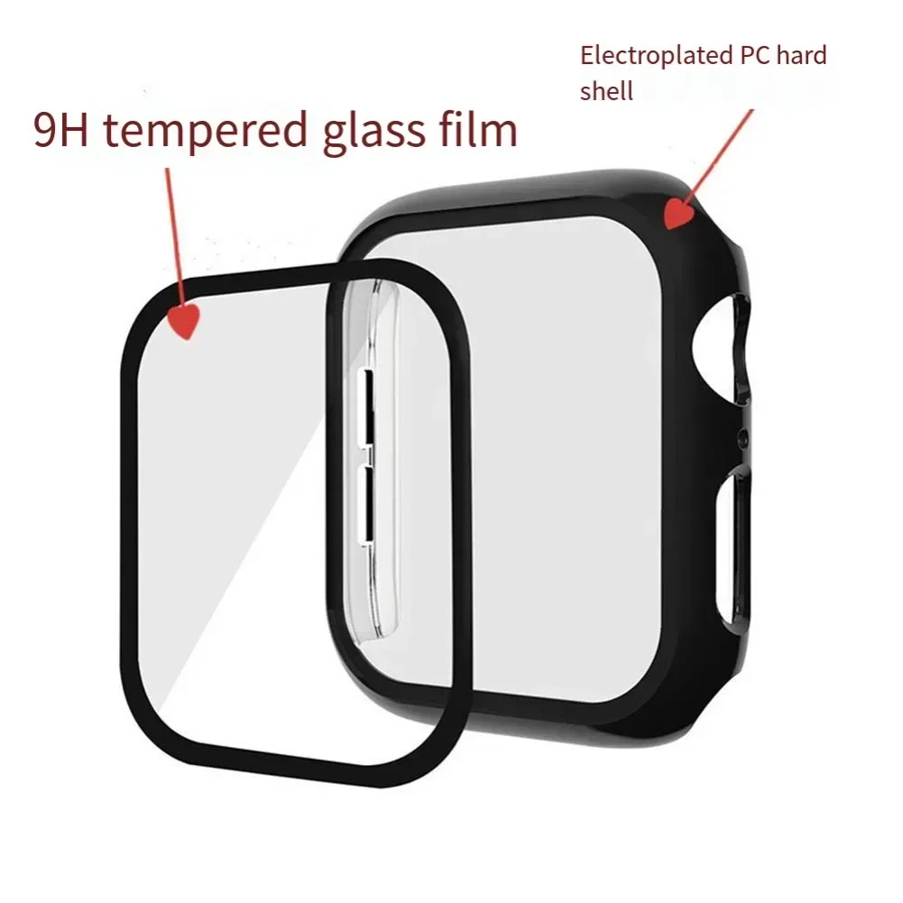 Tempered Glass And Cover Kit/set For-Apple Watch Case Accessories 40mm Screen Protector For-Apple Watch 4.5*4.5*2cm