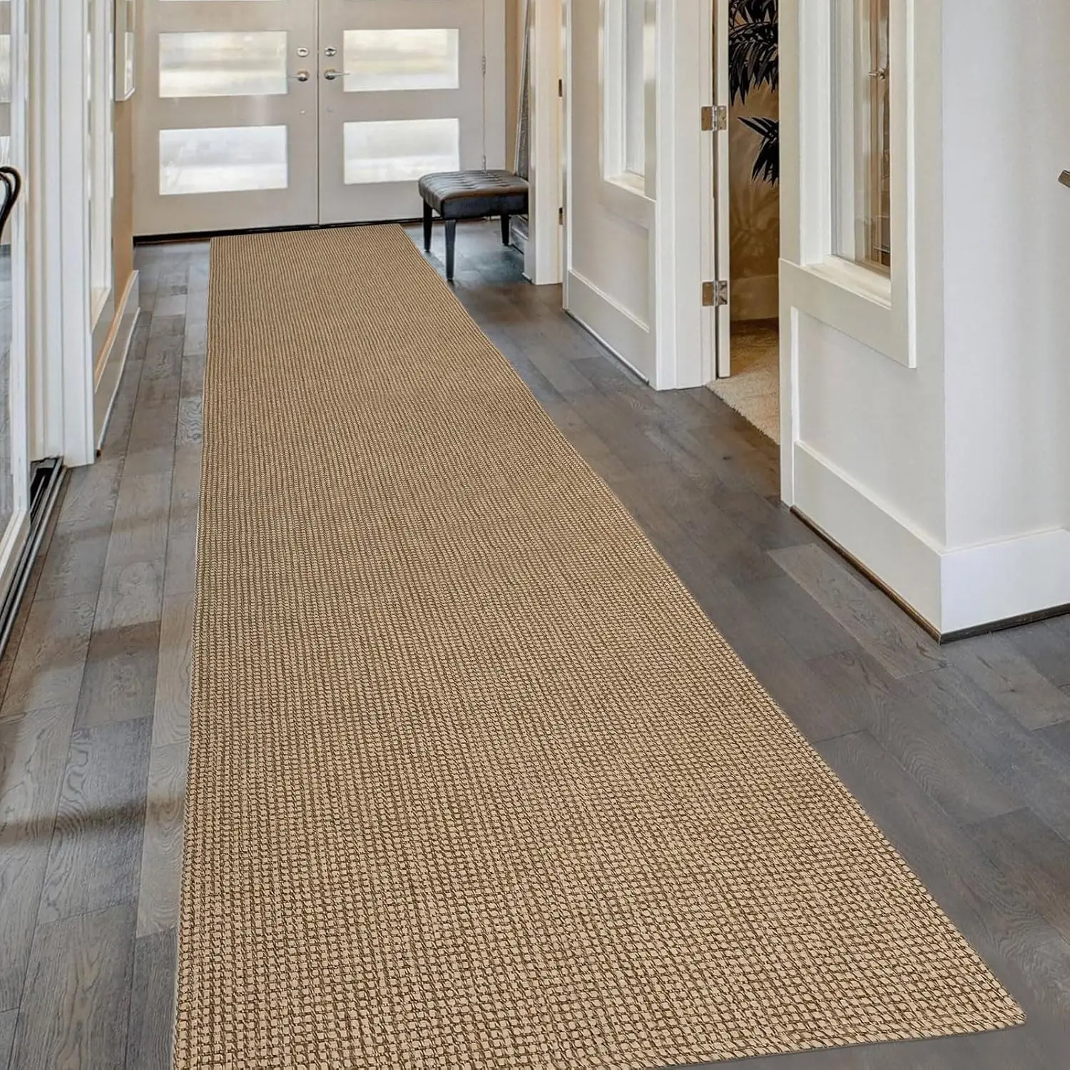 Hallways Washable Extra Long Hall Carpet Runner Rubber Backed Kitchen Rug Cotton Entryway Runner Rugs Floor Runners for Hallway