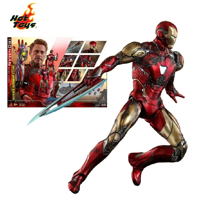 

Hot Toys Avengers Endgame Iron Man Mark 85 Battle Damaged stock 100% original Movie character assembly action model toy gift