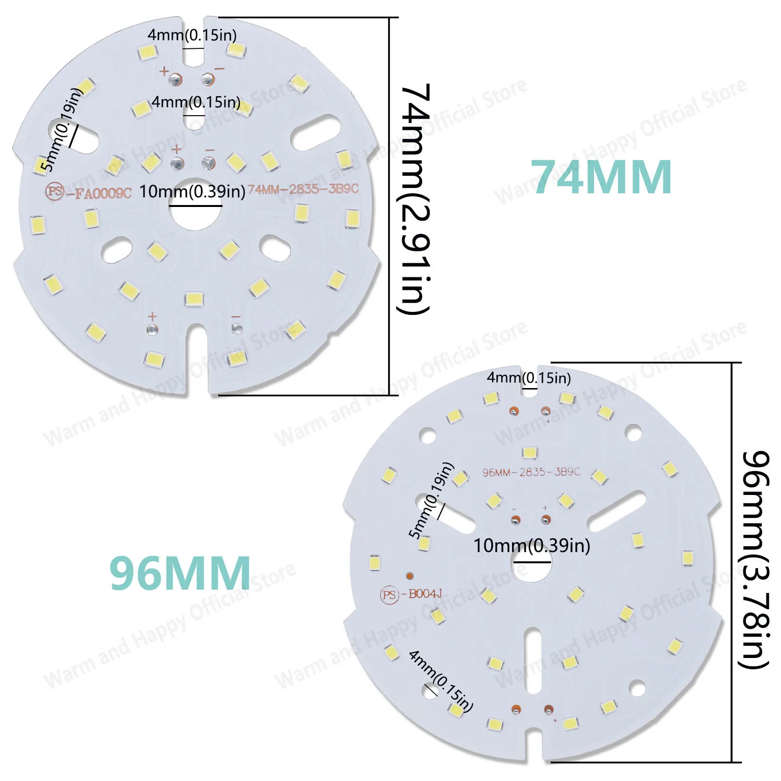 Puce de perle LED 9W DC27-28V SMD2835 720-900lm panneau lumineux LED projecteur extérieur projecteur blanc froid blanc neutre blanc chaud