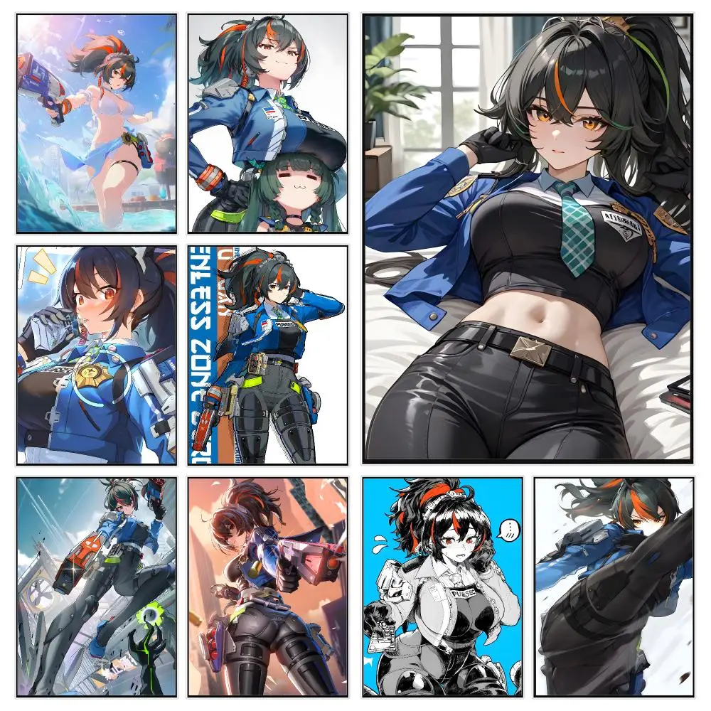 Game Character Zenless Zone Zero Zhu Yuan Poster Trendy Aesthetic Wall Decor for Dorm & Bedroom