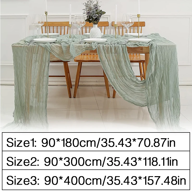 Cheesecloth Table Runner 70\