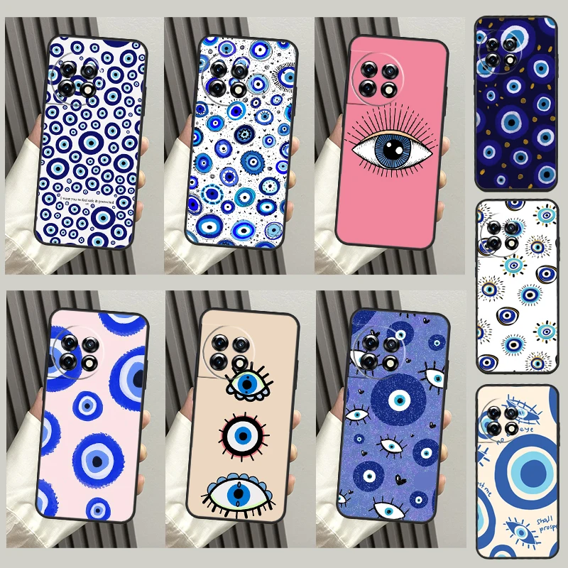 이블 아이 럭키 아이 블루 케이스, 원플러스 11, 10, 9 프로, 10T, 9RT, 에이스 프로, 원플러스 노드 2, 2T, N20, N10, CE, 2 라이트 커버