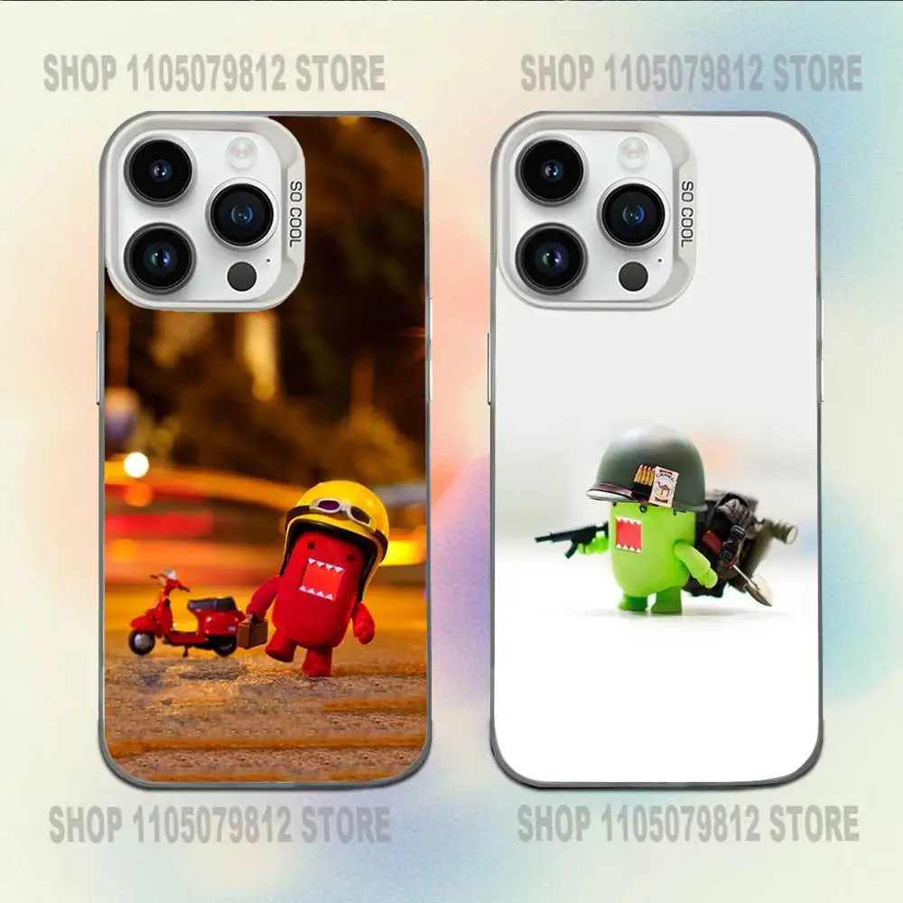 

I LOVE Domo-kun Phone Case For iPhone 16,15,14,13,12,11,Mini,Pro,E,MAX White Candy Matte Shockproof Cover