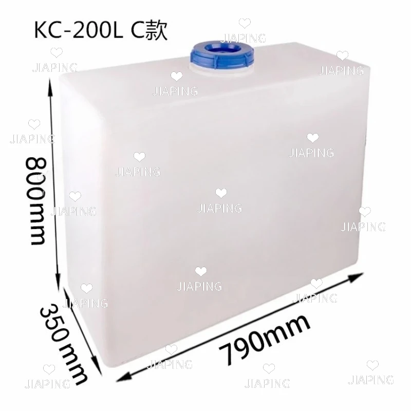 

Suitable for Plastic Pe Water Tank, Vertical Flat Bucket, 200 Liters Square Water Storage Automatic Equipment Liquid Storage