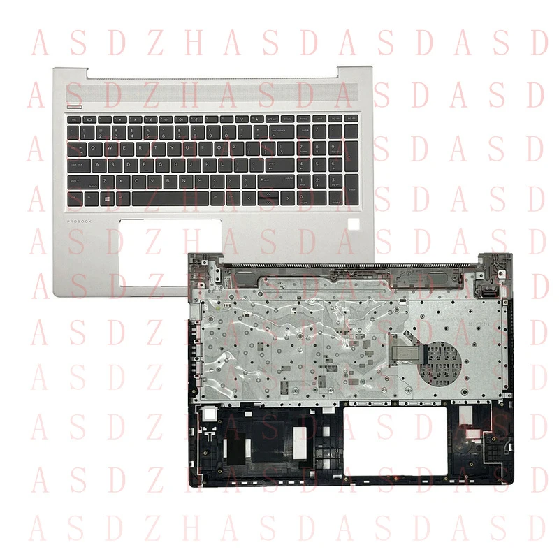 

Z New For HP ProBook 450 G6 450 G7 Top Palmrest No-Backlit Keyboard L45091-001 US