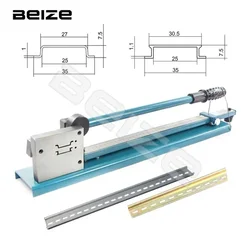 Multifuntional Din Rail Cutter DC-35 Double Hole Dual Purpose Iron/Aluminum Rail Cutting with Ruler Din Rail Cutting Tool