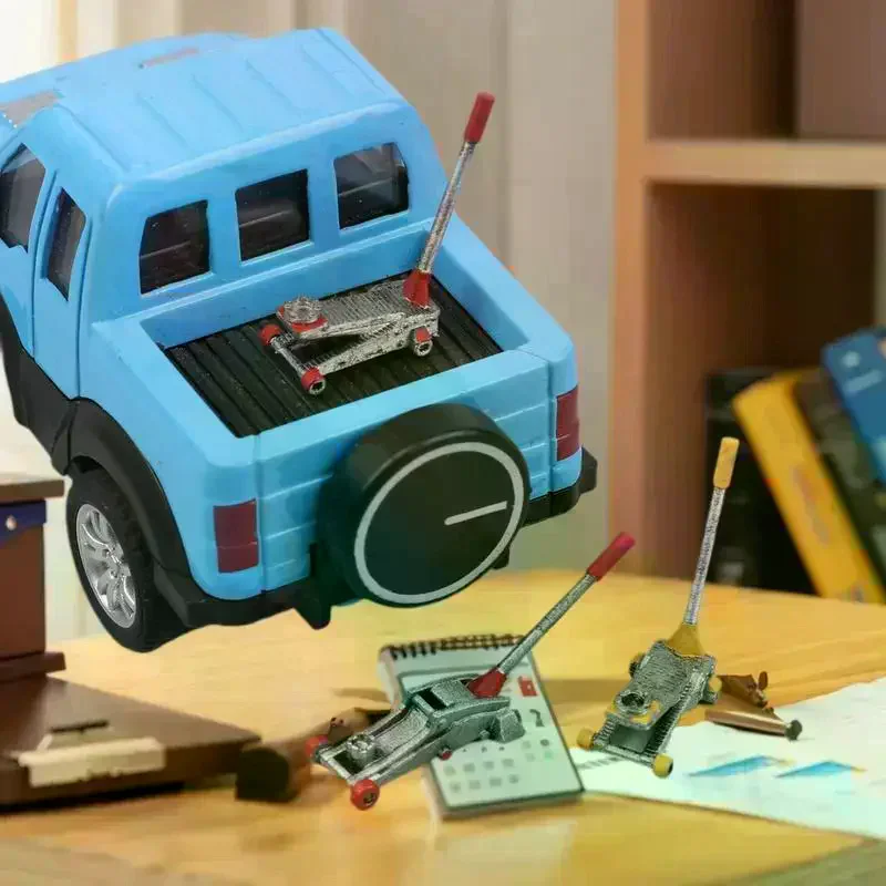 1/64 Scale Car Lifting Jack Model Modification Garage Repair Accessories Scene Collocation Miniature Sculpture Display view 4