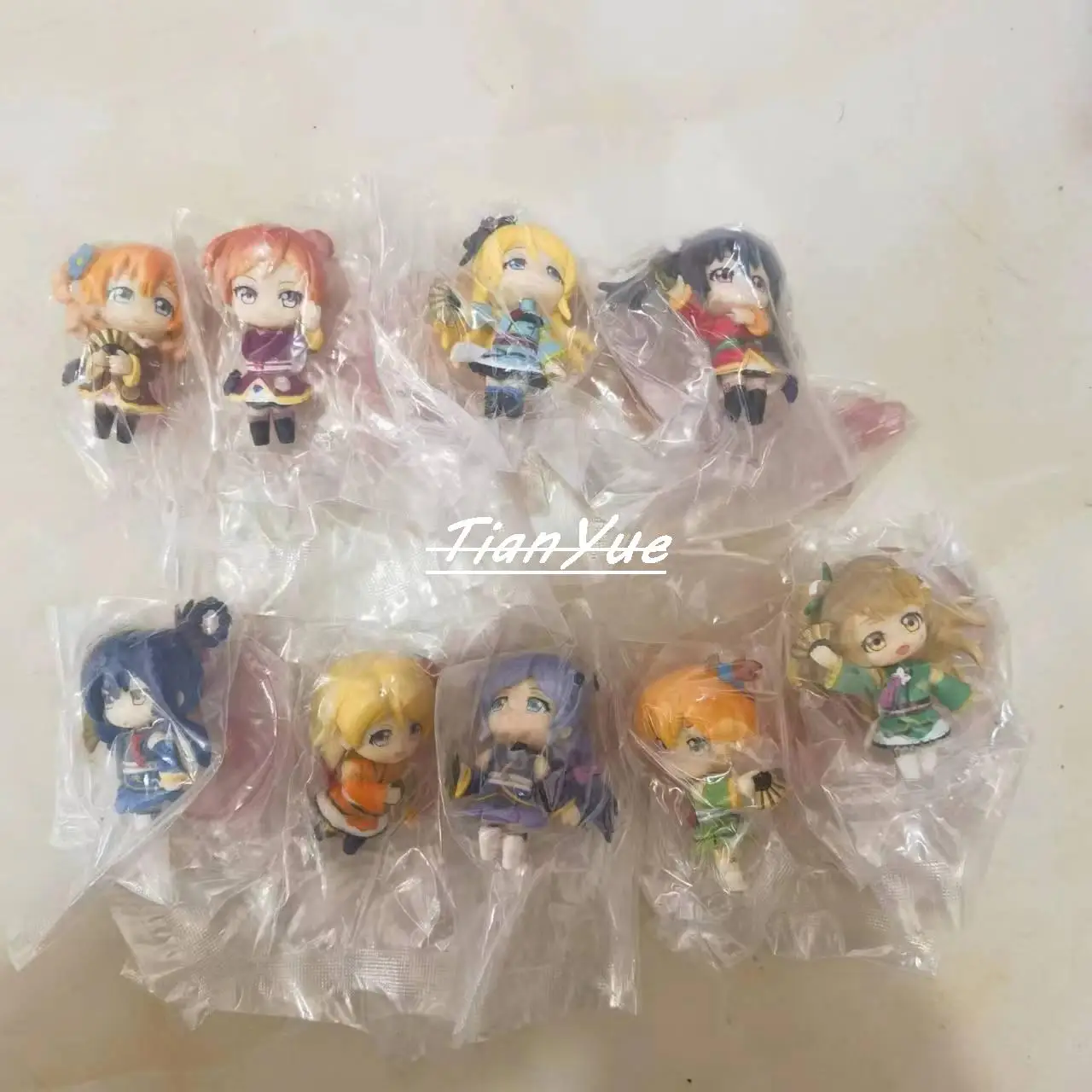 Anime Love Live Natsuiro Egao Jump ! 9pcs/set Kotori Minami Q ver. Figure PVC Figure Collectible Model Toy 6cm
