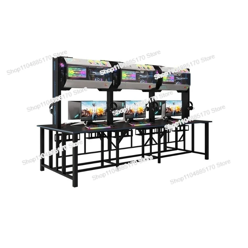 E-Sports Hotel Internet Bar y Internet Café Mesa de chasis refrigerado por aire Juego competitivo Escritorio doméstico