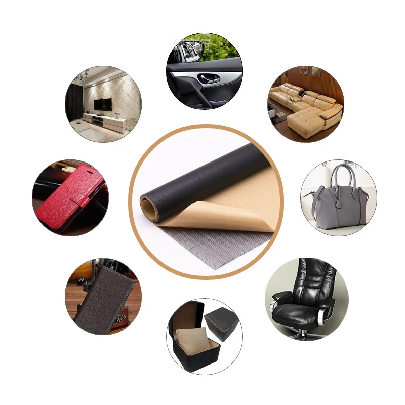 Brown Black Leather Patch 20x30CM Self-Adhesive Leather Repair Tape Sofas Repairing Patch Stick-on Furniture Driver Seats Repair