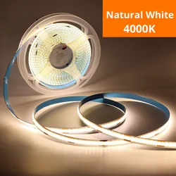 DC12V taśma LED 8MM taśma elastyczna dioda COB lampa Super cienkie taśma LED światła do pokoju szafka kuchenna szafa podświetlenie podświetlenia