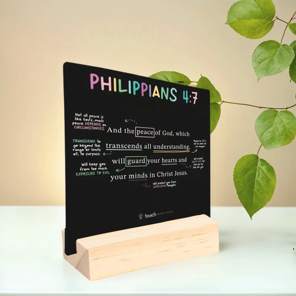 

52Pcs Scripture Cards Prayer Cards with Wooden Stand Inspirational Cards Motivational Scripture Positivity Card for Home Office