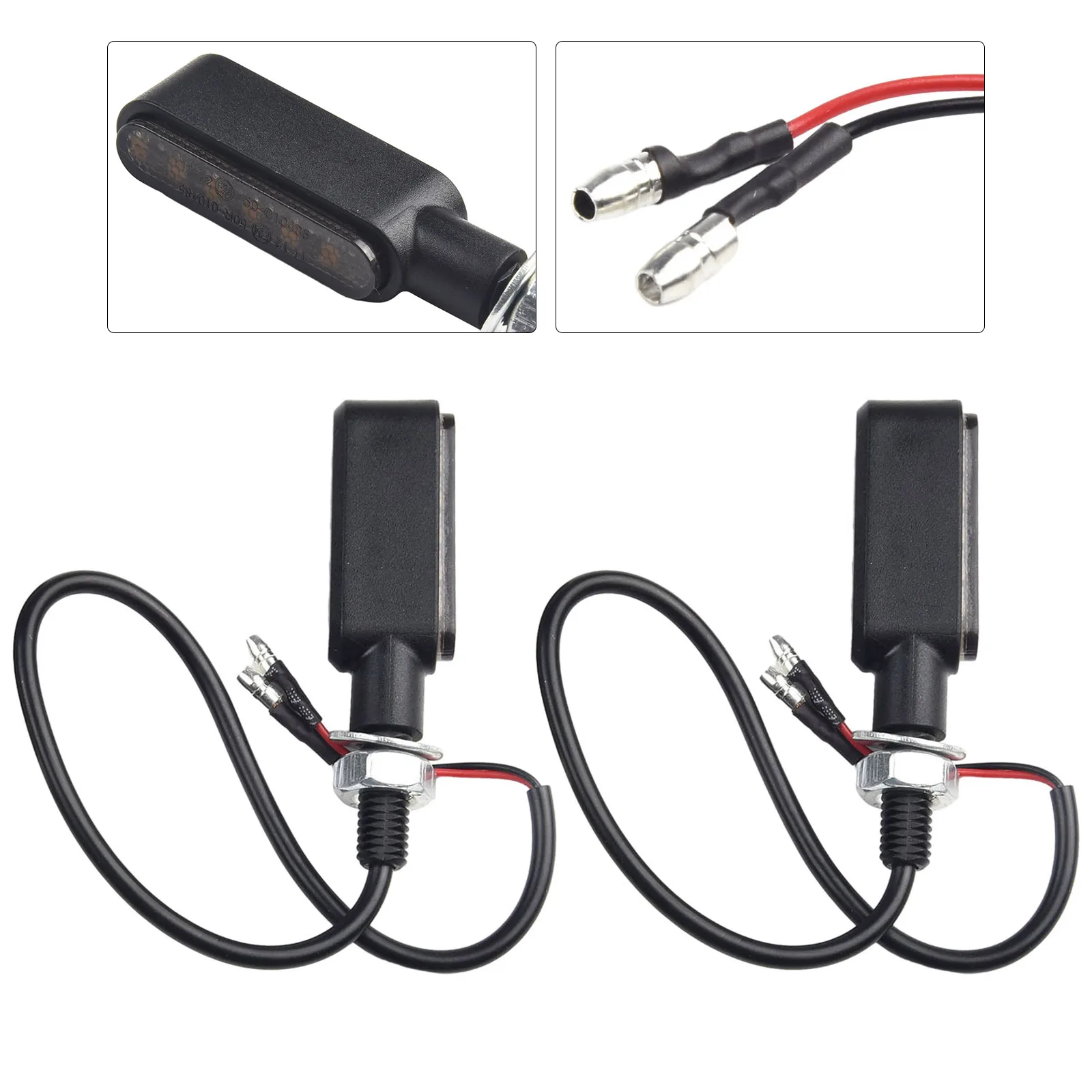 

2X светодиодный индикатор указателя поворота мотоцикла, янтарный мигающий свет для мотоцикла любого размера и стиля, использует аккумулятор 12 В