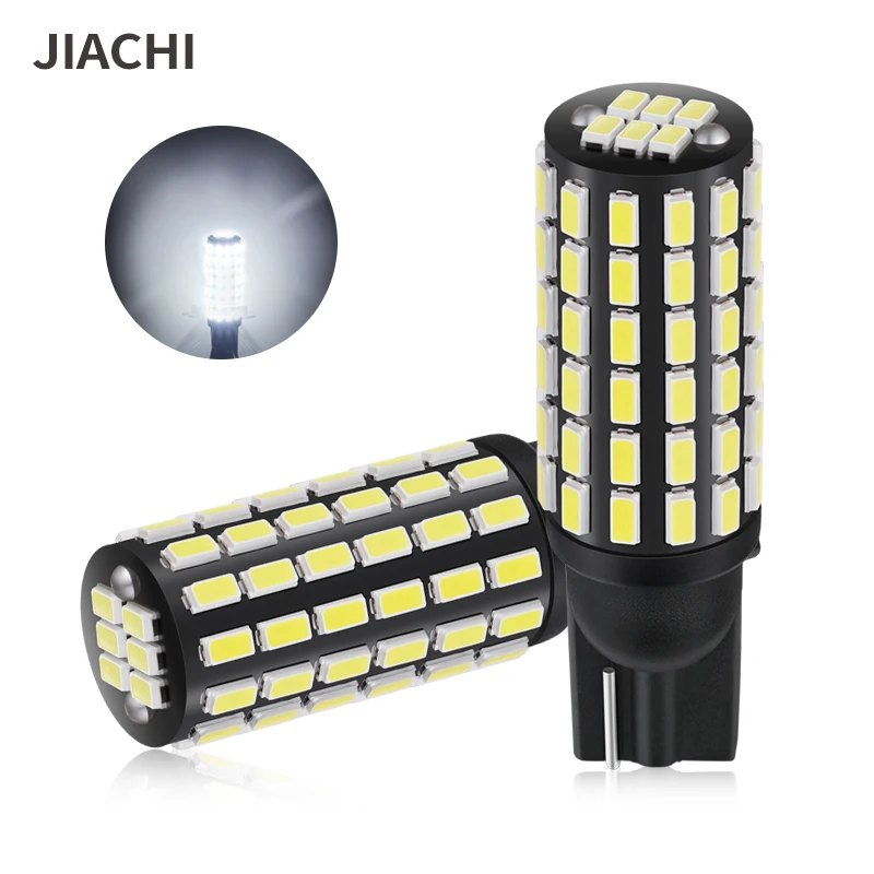 

Jiachi 2PCS High Power W5W T10 194 168 LED Extreme Bright 501 78SMD 3014 Chip Bulb Car Parking Backup Reverse Wide Light 12V 24V