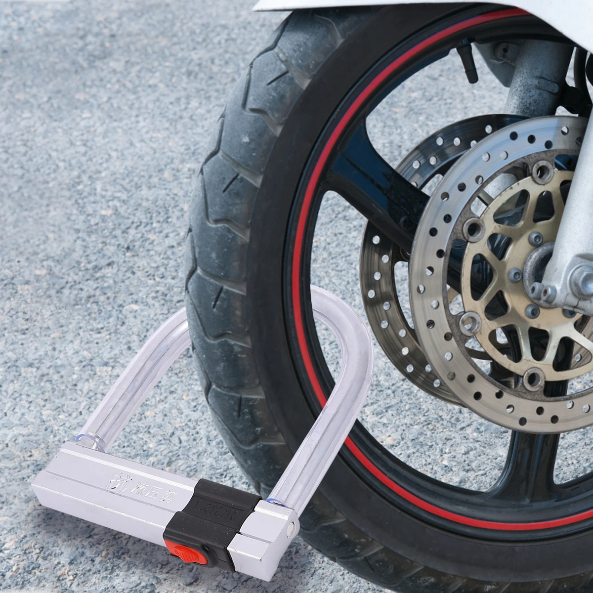 

U-shaped Motorcycle Lock Heavy Duty Anti Theft Chain Bike Mountain Accessories Sturdy Long Use Save Money Fine Workship Bike
