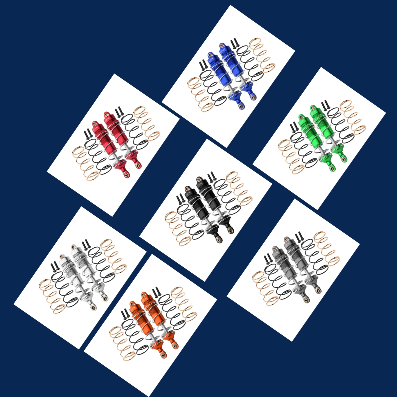 GPM アルミニウム リア厚みのあるスプリング ダンパー 120MM ARRMA 1/10 クレイトン 4X4 4S 用