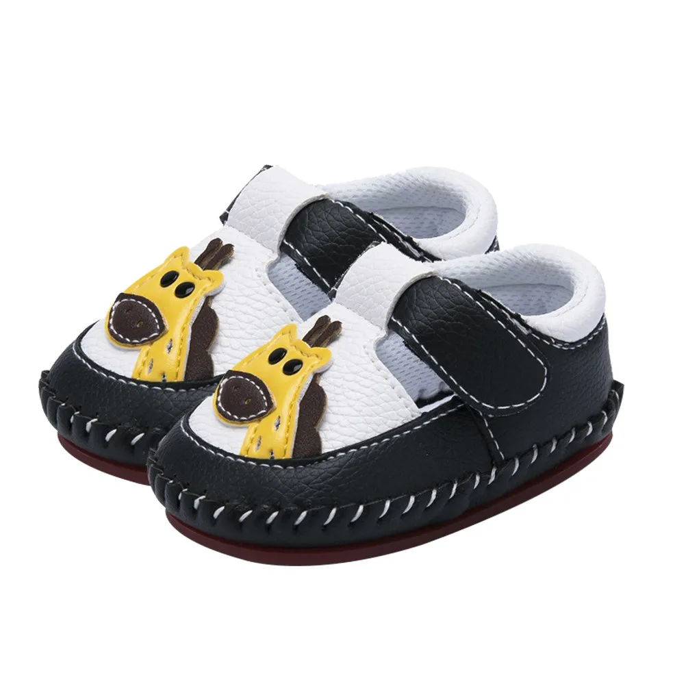 

1Pair Baby Prewalker Shoes PU Soft Sole Skid Proof Breathable Infant Footwear Cartoon Pattern Toddler Gift Baby Prewalkers