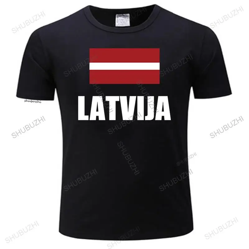 Latvia Latvija men t shirts fashion jerseys nation team  cotton t-shirt clothing tees country sporting flag Latvian LVA Tops