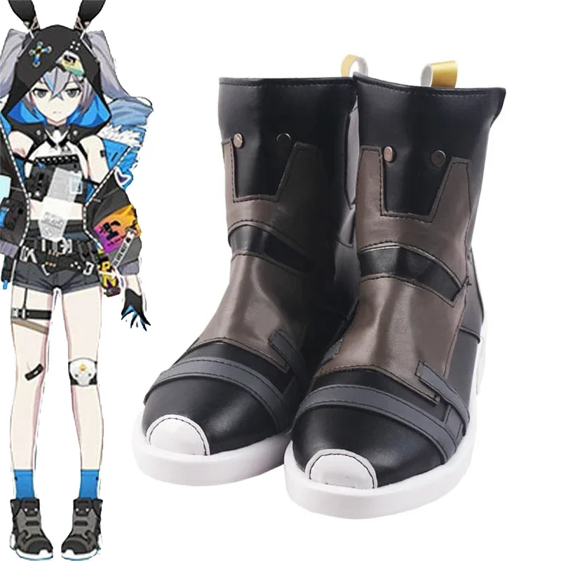 

Аниме Honkai Impact 3, Броня Зайчик Haxxor Bunny Ver. Обувь для косплея, ботильоны, реквизит для Хэллоуина, карнавала, вечеринки, индивидуальный заказ