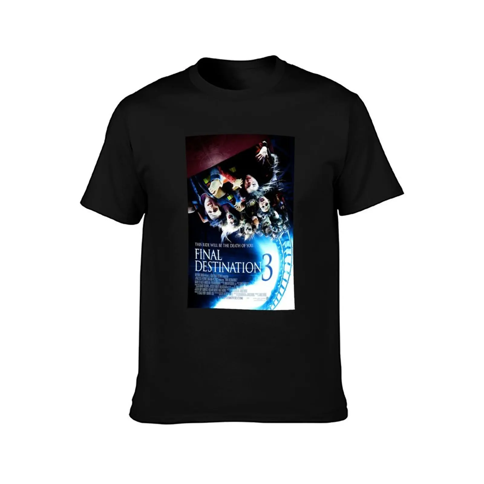 Final Destination 3 Sticker T-Shirt Large Size Loose Casual Tee T-Shirt