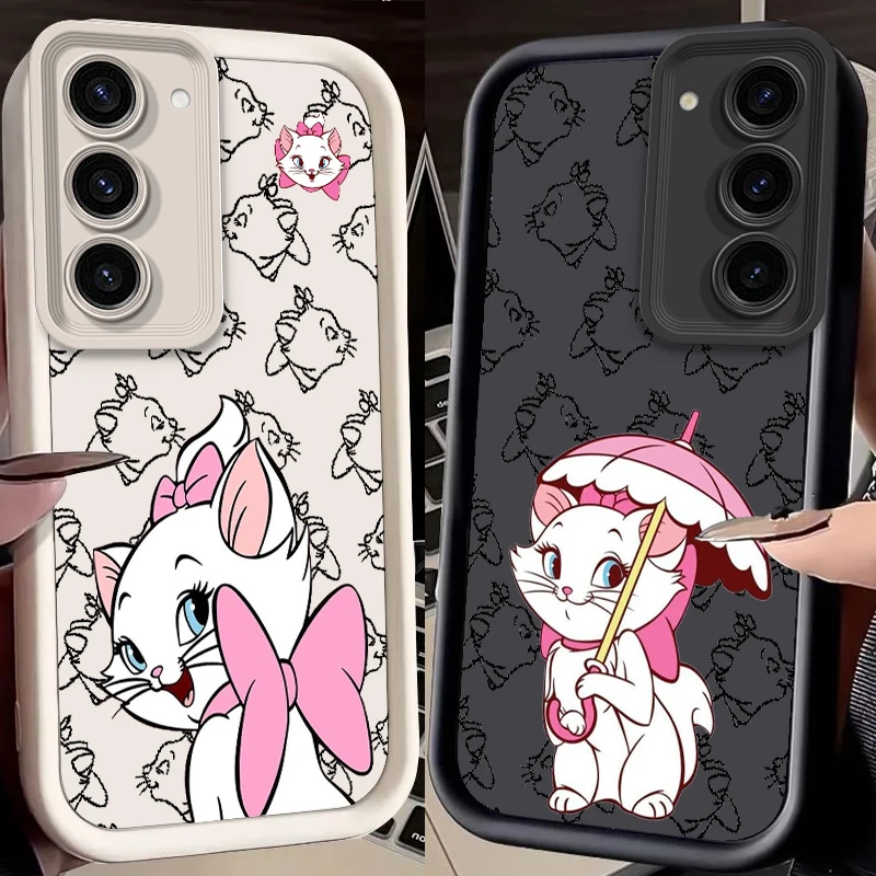 

Disney Mary Cat Cute For Samsung Note 20 S24 S23 S22 S21 S20 Ultra Plus FE A25 A23 A22 A15 A31 5G Eye Ladder Back Phone Case
