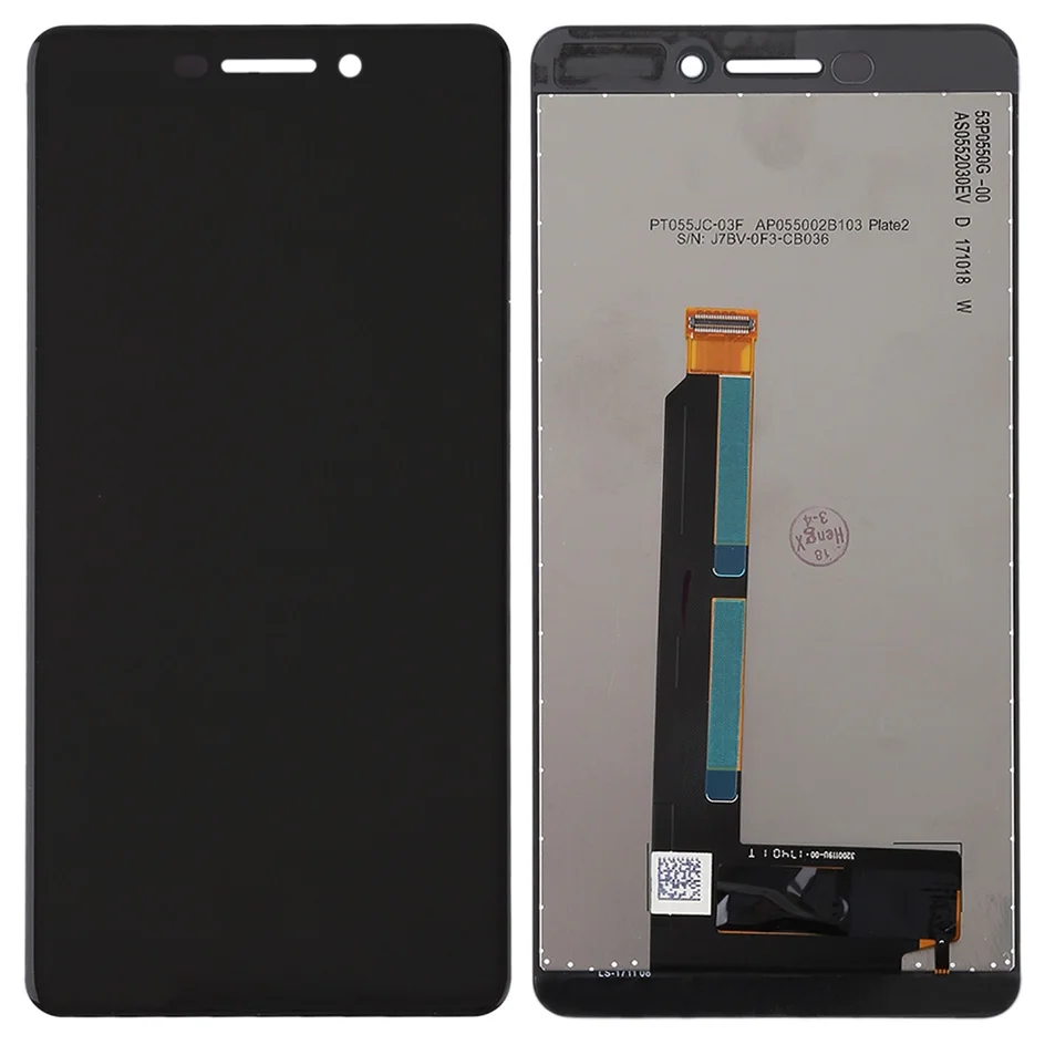 TFT LCD Screen for Nokia 6 2018 / 6.1 SCTA-1043 TA-1045 TA-1050 TA-1054 TA-1068 with Digitizer Full Assembly (Black)