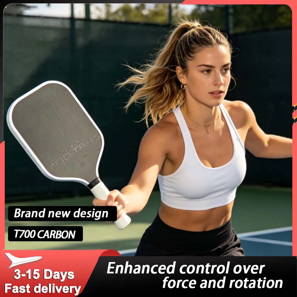 New BEN JOHNS PERSEUS MOD-TA15 Pickleball Paddle T700 Carbon Fiber with Polymer Power Core for Enhanced Power Spin And Control