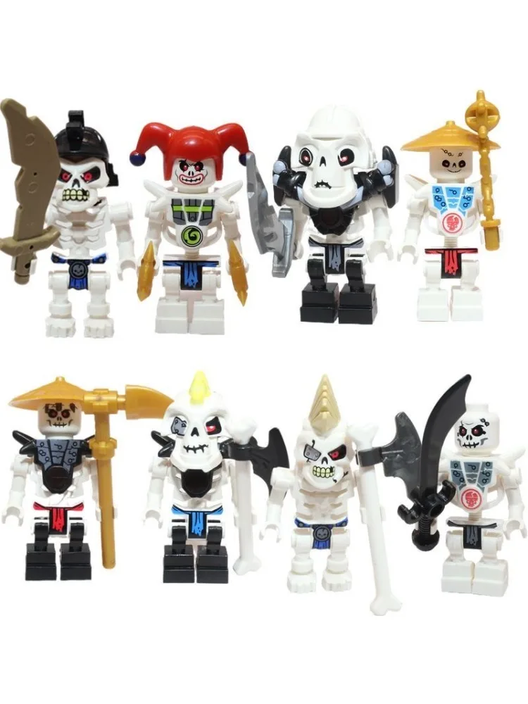Ninja Anime Figuren Mini Figuurtjes Bouwblok Speelgoed Poppen Model Figuren Kinderen Jongens Verjaardag Cadeaus Slang Monster Gevechtsmodel - afbeelding 2