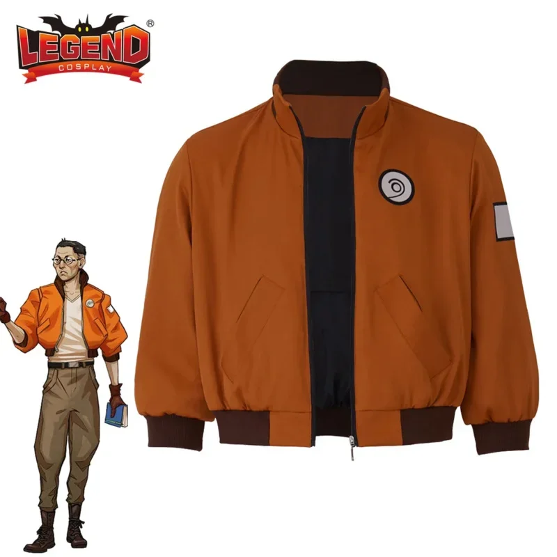 Disco Elysium cosplay kitsuragi coat KIM'S orange bomber aerostatic pilot jacket for women MEN'S medieval VI mn10