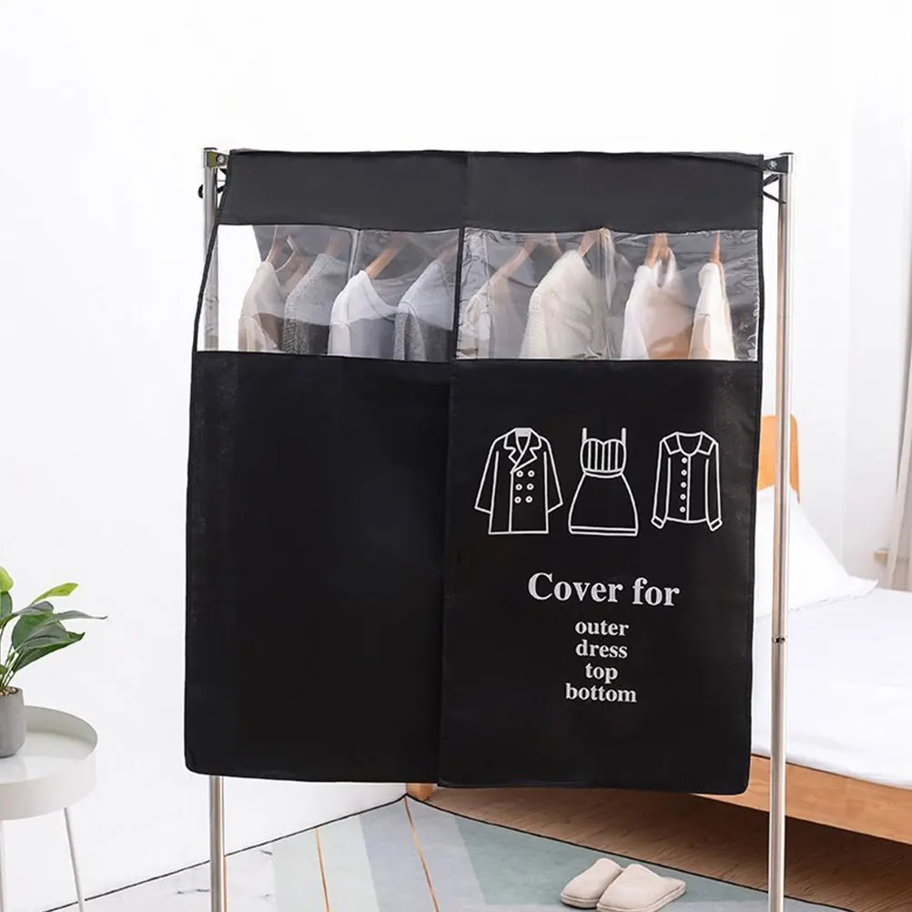 

2 Pcs Clothing Rack Dustproof Cover Travel Garment Non-woven Fabric for Clothes