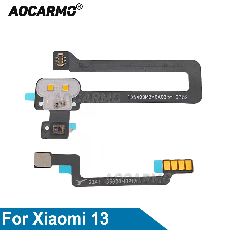 Aocarmo Flash Light Sensor Flex Cable Replacement Parts For Xiaomi 13 13Lite 13T Connection Flex Cable