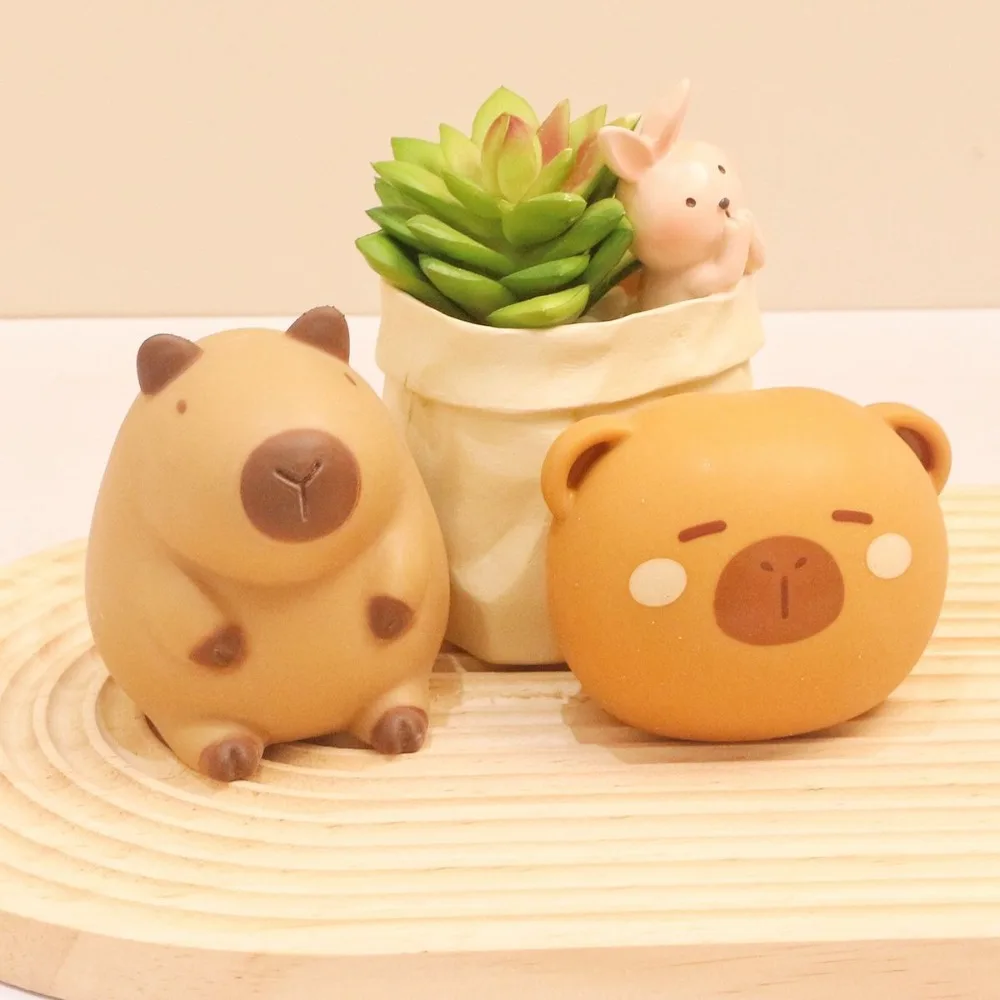 Cartoon Capybara Squeeze Spielzeug Langsam Rebund Stress Relief Dekompression Spielzeug Fingertip Mehl Tiere Zappeln Sensorischen Spielzeug